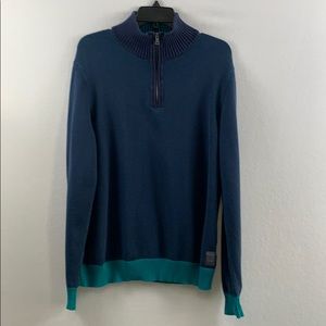 Calvin Klein men’s blue sweater half zip